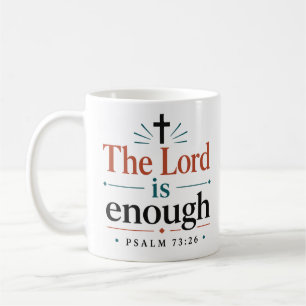 Taza De Café El Señor Es Suficiente Versículo Bíblico Minimalis