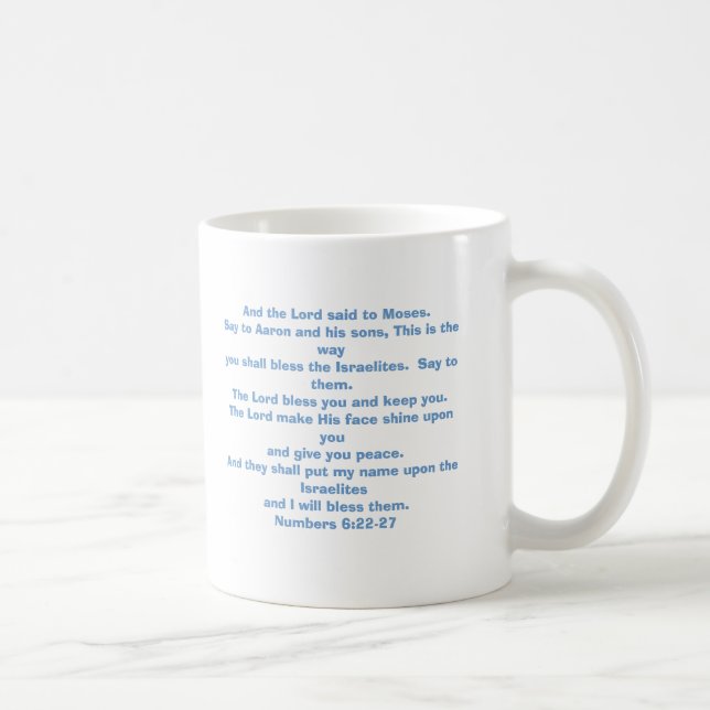 Taza De Café El señor le bendice y le guarda (Derecha)