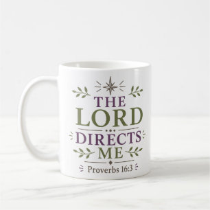 Taza De Café El Señor me dirige Devocional Matutino Cristiano