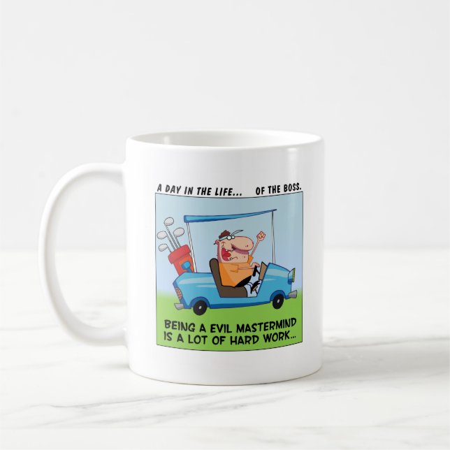 Taza De Café El ser el gran jefe es trabajo duro (Izquierda)
