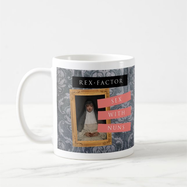 Taza De Café El "sexo con las monjas" asalta, modelado (Izquierda)