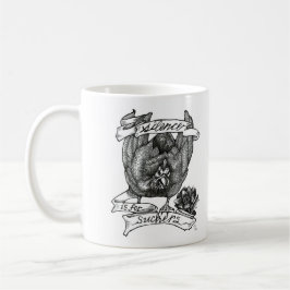 Taza De Café EL SILENCIO ES PARA LOS SUCKERS: Arte del tatuaje 