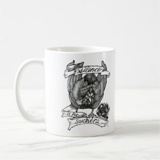 Taza De Café EL SILENCIO ES PARA LOS SUCKERS: Arte del tatuaje 