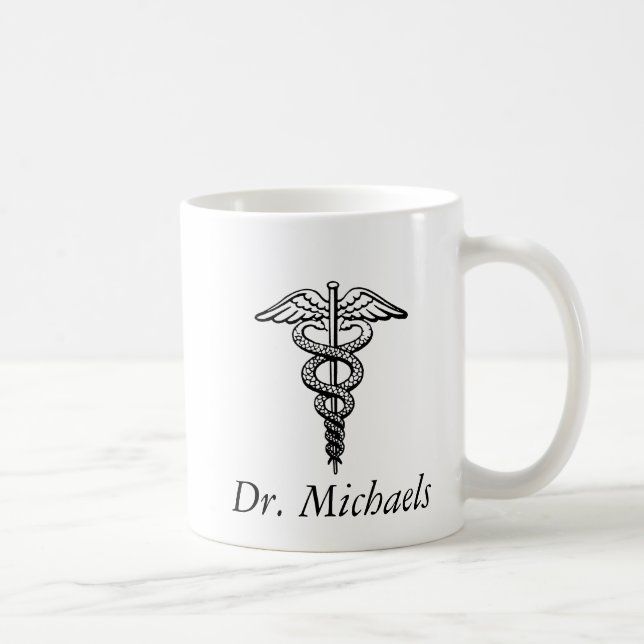 Taza De Café El símbolo del caduceo (Derecha)