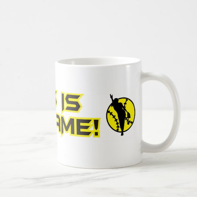 Taza De Café El softball esto es mi juego (Derecha)