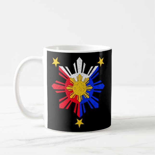 Taza De Café El sol de la bandera filipina (Izquierda)