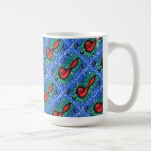 Taza De Café "El sonido del rojo" barrido abstracto del diseño