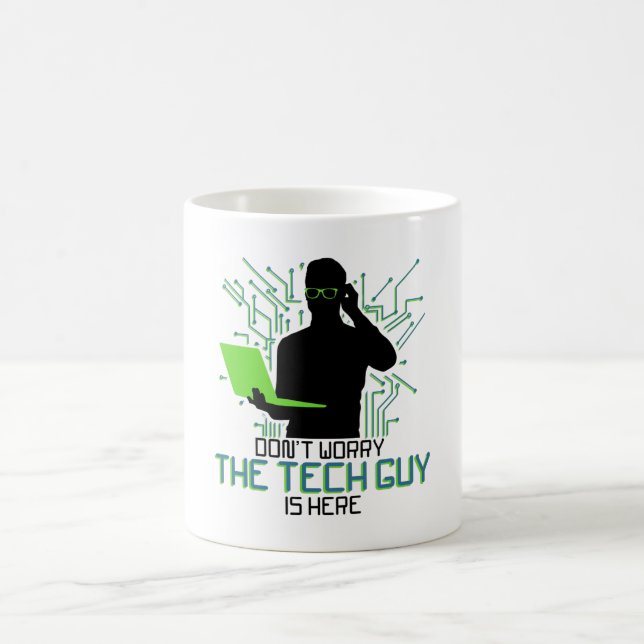 Taza De Café El Soporte Técnico No Preocupa Al Técnico (Centro)