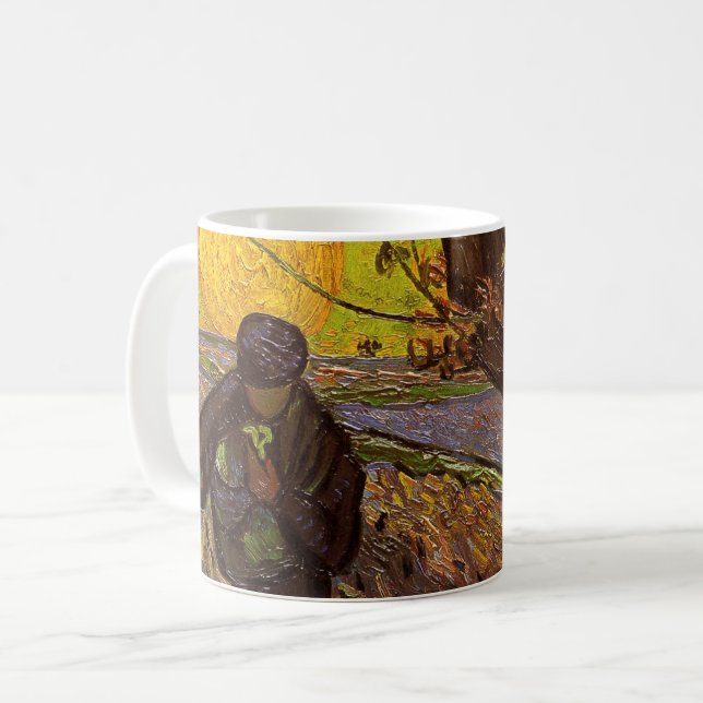 Taza De Café El Sower de Vincent van Gogh (Anverso izquierdo)