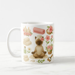 Taza De Café El spa del gato es un tema para los amantes del ga