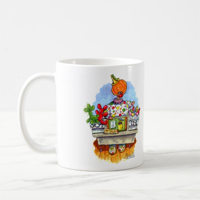 Taza De Café El Sr. Binky hace animales de globo. (Izquierda)