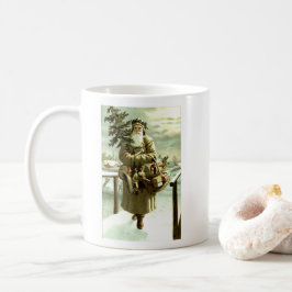 Taza De Café El St Nick viene a la ciudad