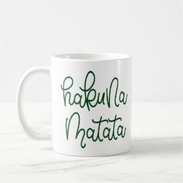 Taza De Café El suajili divertido de Hakuna Matata cita la