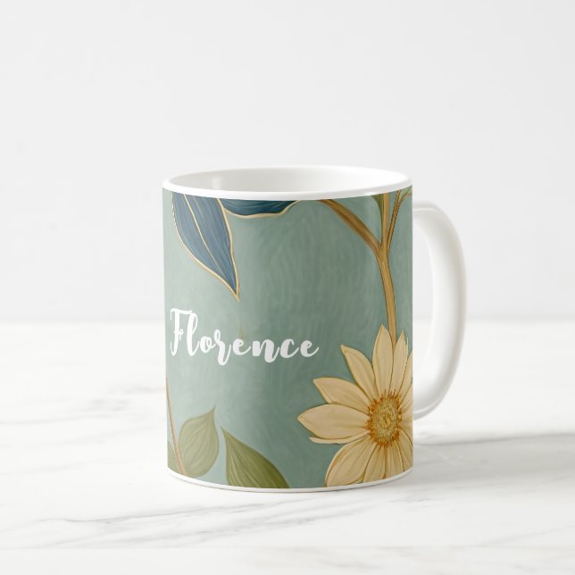 Taza De Café El suave despertar de la primavera personalizado (Anverso derecho)
