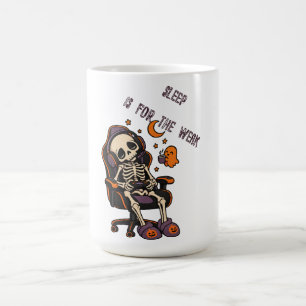 Taza De Café El Sueño Es Para Los Débiles Esqueleto De Gaming D