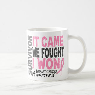 Taza De Café El superviviente del cáncer de pecho que vino
