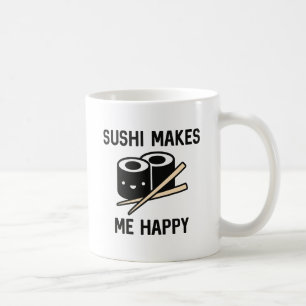 Taza De Café El sushi me hace feliz