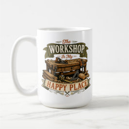 Taza de café El taller es mi lugar feliz