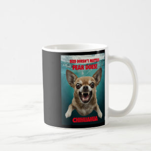 Taza De Café El tamaño no... ¡el miedo sí! Pegatina