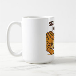 Taza De Café El tamaño no importa - El tigre y el ratón diverti