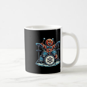 Taza De Café El tambor Gingerbread Toca Tambores Divertidos Nav