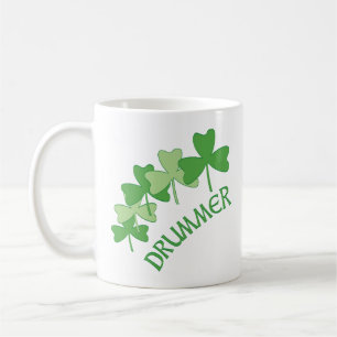 Taza De Café El tamborilero Shamrocks con un verde claro