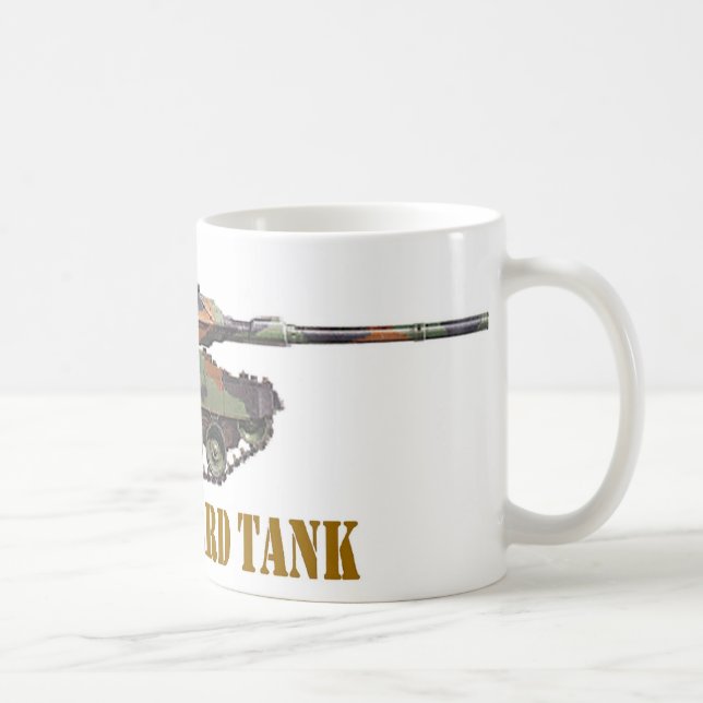 TAZA DE CAFÉ EL TANQUE DE LEOPARDO ALEMÁN (Derecha)