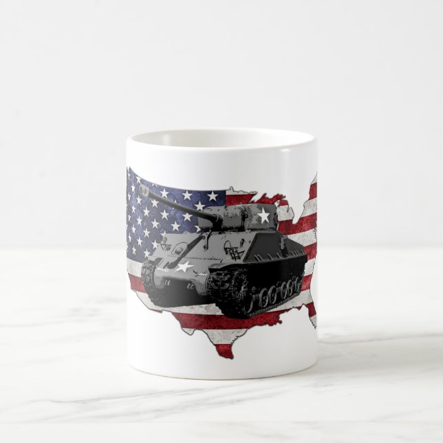 Taza De Café El tanque de M4 Sherman (Centro)