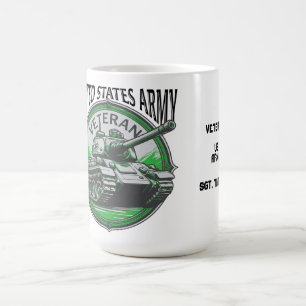 Taza De Café El tanque militar de los Estados Unidos "Retirado"