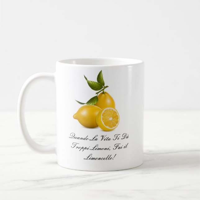 Taza De Café El Taza-Derechos de Vera dados (escrito en (Izquierda)