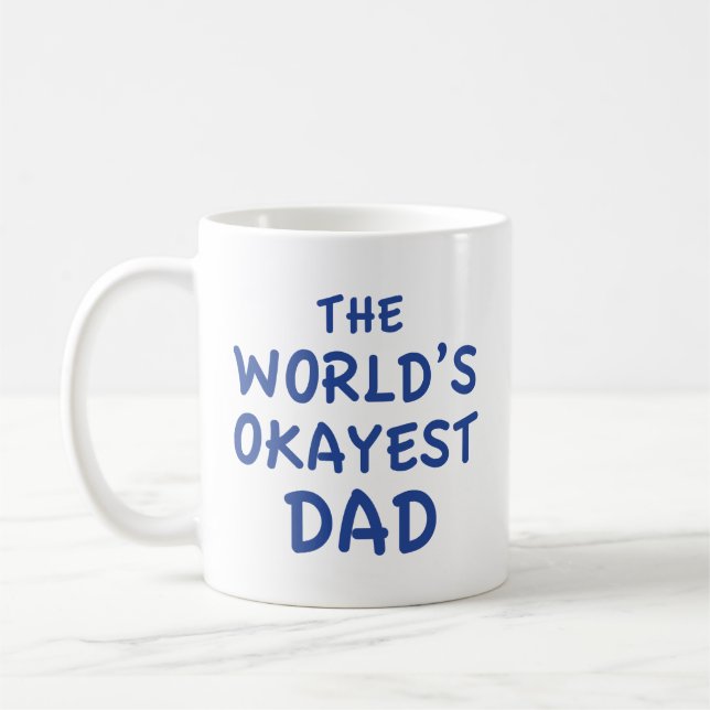 Taza De Café El tazón de café de papá más Okayer del mundo (Izquierda)