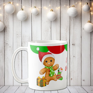 Taza De Café El tazón de un chico de Santa Gingerbread
