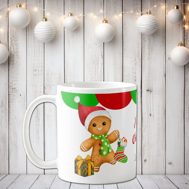 Taza De Café El tazón de un chico de Santa Gingerbread (Subido por el creador)