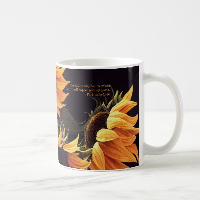 Taza De Café El tazón del café girasol de Filomena (Derecha)