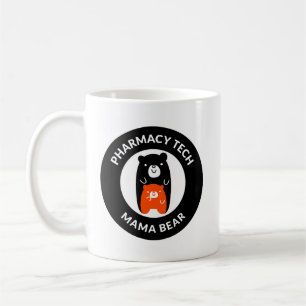 Taza De Café El técnico de farmacia personalizado Mama Bear Mug
