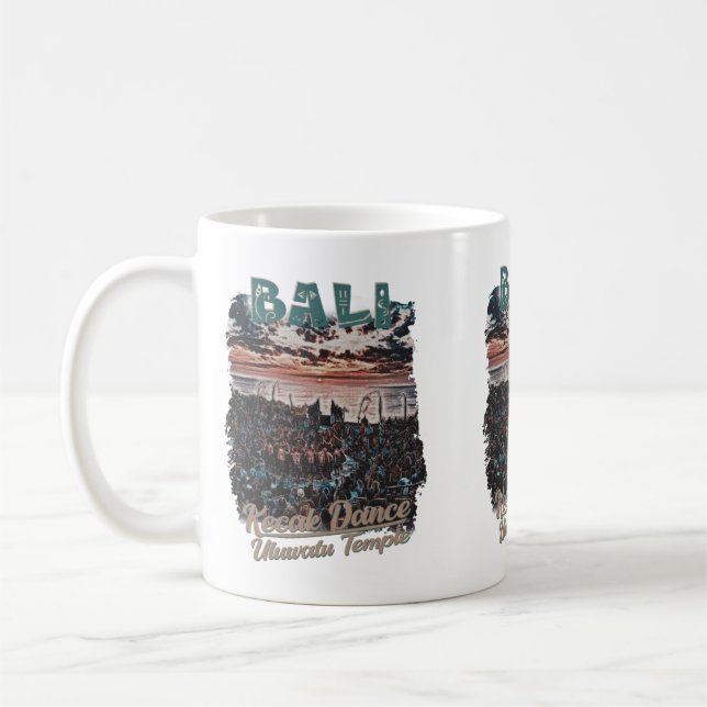 Taza De Café El templo Uluwatu de BALI (Izquierda)