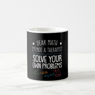 Taza De Café El terapeuta del amante de la matemáticas no