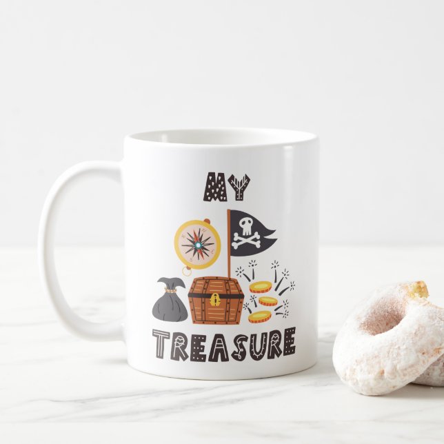 Taza De Café El tesoro del pirata (Con donut)