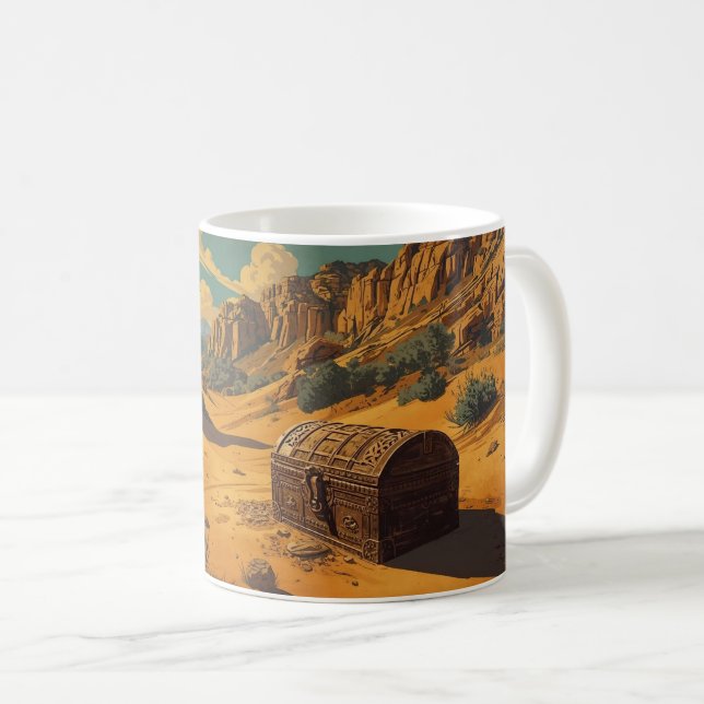 Taza De Café El tesoro perdido en el desierto (Anverso derecho)