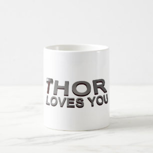 TAZA DE CAFÉ EL THOR LE AMA