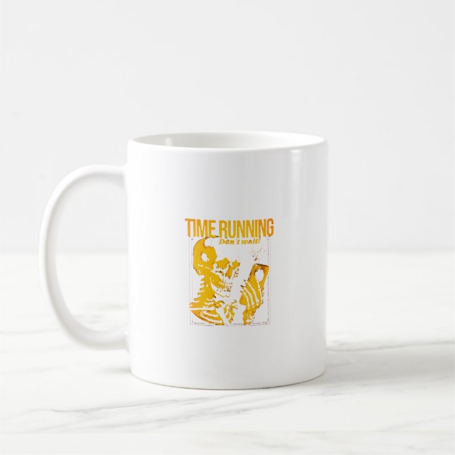 Taza De Café El tiempo se está acabando reloj minimalista y con (Izquierda)