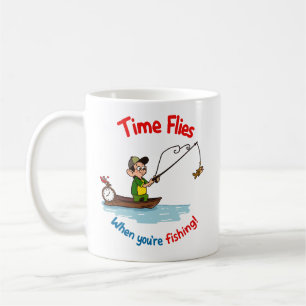 Taza De Café El Tiempo Vuela Cuando Estás Pescando