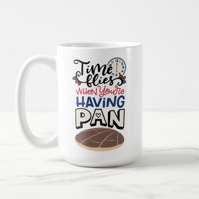 Taza De Café El tiempo vuela cuando tienes a Pan, español (Izquierda)