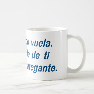 Taza De Café El tiempo vuela. Depende de ti ser el navegante.