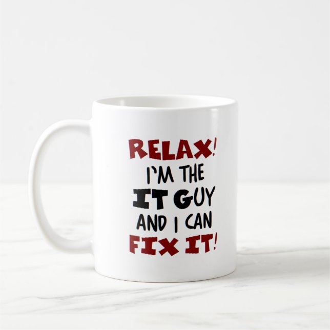 Taza De Café el tipo está aquí (Izquierda)
