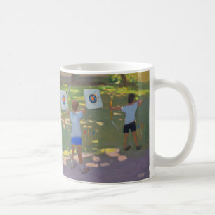 Taza De Café El tiro al arco practica Francia
