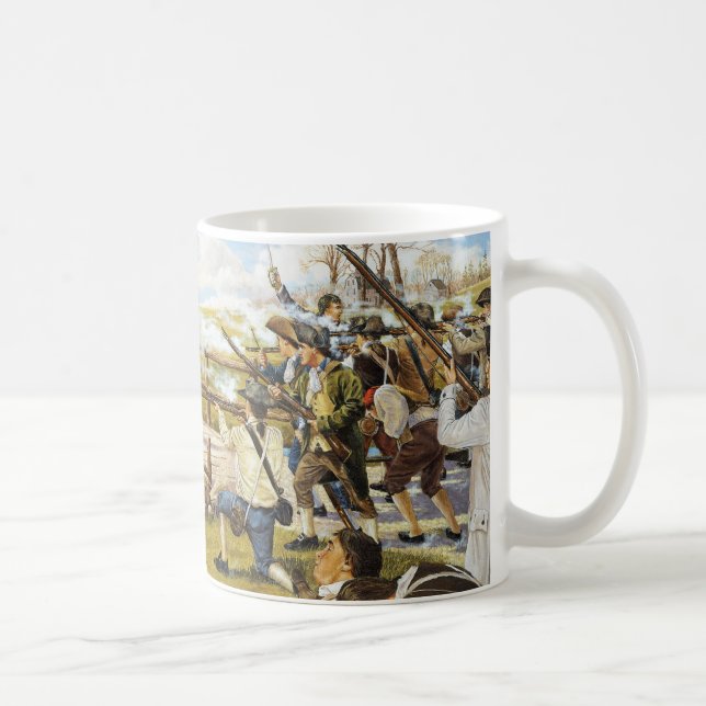 Taza De Café El tiro oído 'alrededor del mundo Domenick (Derecha)