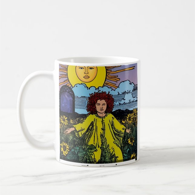 Taza De Café "El tonto" Tarot Card Mug (Izquierda)