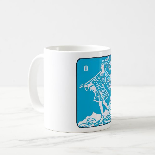 Taza De Café El tonto - Tarot de máquinas expendedoras de los a (Anverso izquierdo)