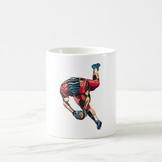 Taza De Café El toque dinámico del jugador de fútbol americano (Subido por el creador)